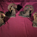 Lot 063 - Grouping of Four Antique Cast Iron Industrial Caster Wheels, Manufactured by Service Caster Co., Albion, Michigan