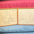 Lot 148 - Pair of Antique Framed 1912 Township Maps of Tredyffrin and Upper Merion, Pennsylvania, Copyright A. H. Mueller, 33-3/4" W x 23-3/4" H each