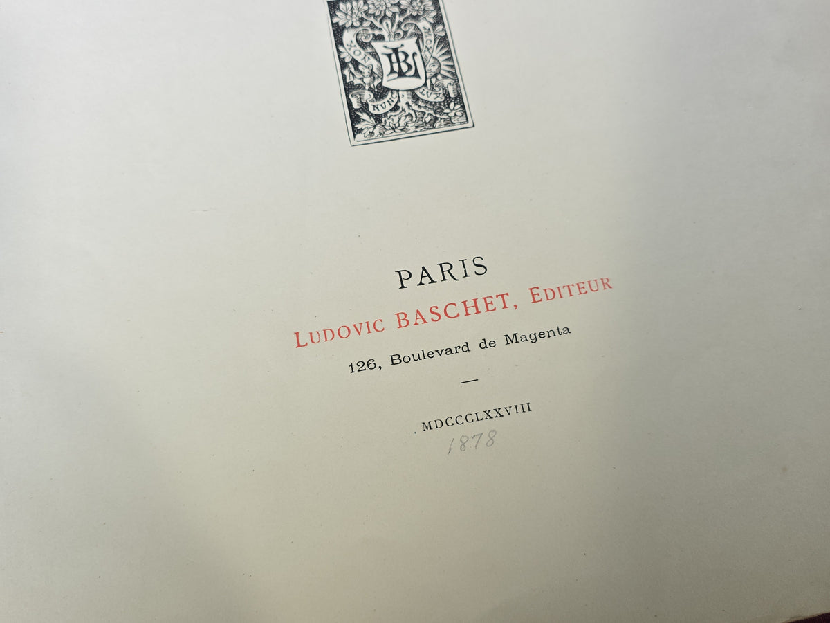 Pair of Antique Large-Format Military Books including "Les Jeunes Peintres Militaires" by Gustave Goetschy, 1878, and Russian "Нашествие Наполеона" ("Napoleon's Invasion") Patriotic War of 1812 Album