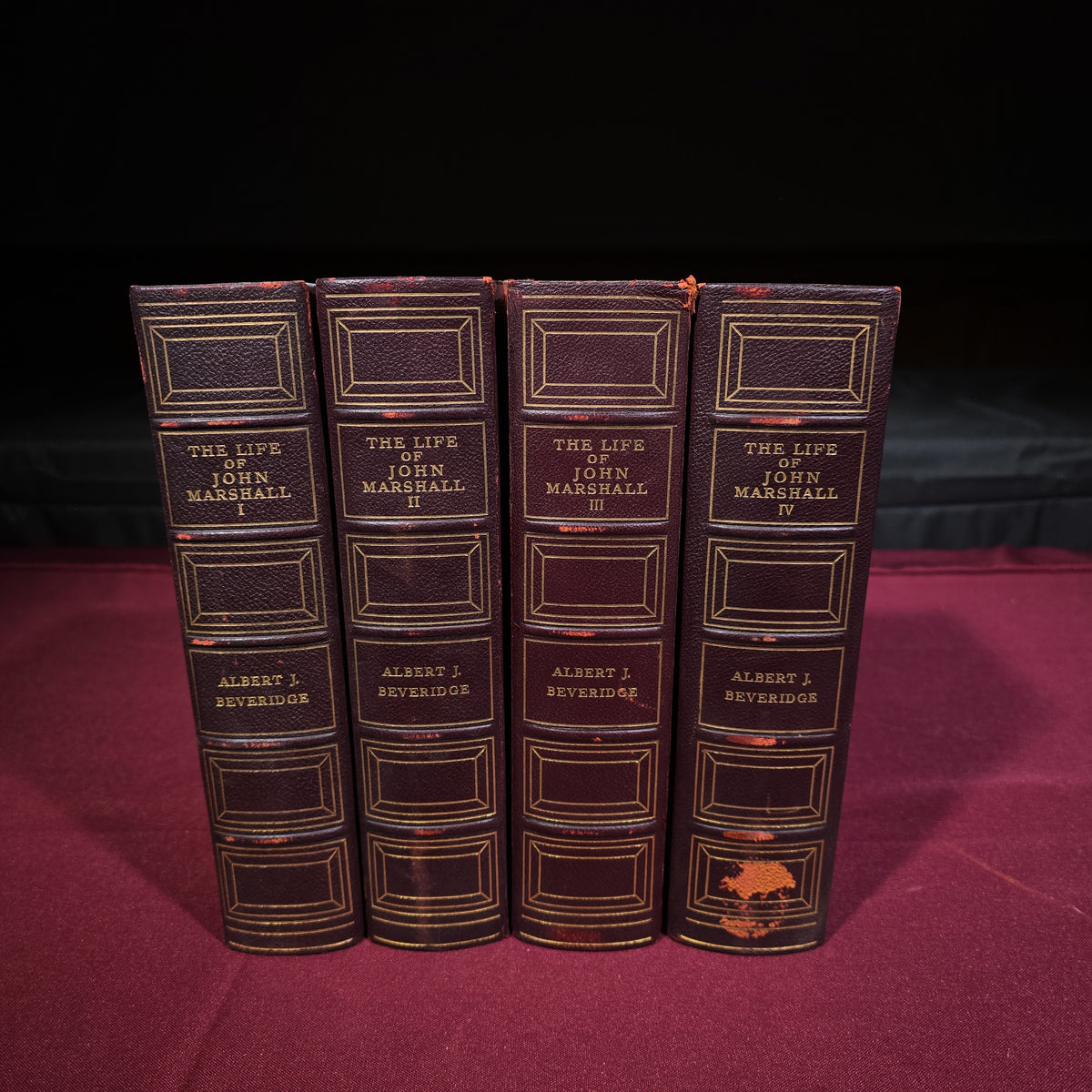 "The Life of John Marshall" Antique Four-Volume Biography by Albert J. Beveridge, Published by Houghton Mifflin Company, 1916