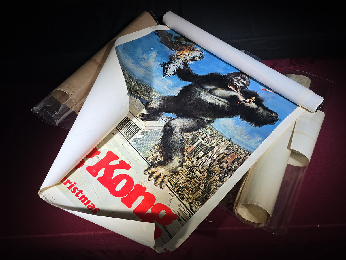 Grouping of Vintage and Antique Rolled Posters, Prints, and Ephemera Including King Kong (1976), Batman (1989), Back to the Future Part II, Superman IV, Midnight Cowboy, Pitre "Conflict," Bunker Hill Monument Association Certificate, and More