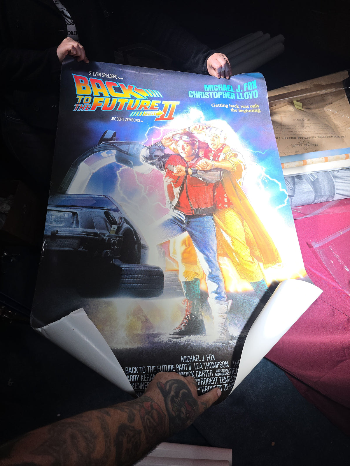 Grouping of Vintage and Antique Rolled Posters, Prints, and Ephemera Including King Kong (1976), Batman (1989), Back to the Future Part II, Superman IV, Midnight Cowboy, Pitre "Conflict," Bunker Hill Monument Association Certificate, and More