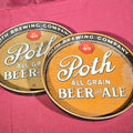 Lot 111 - Pair of Vintage Poth Brewing Company All Grain Beer and Ale Advertising Tin Trays, Philadelphia, Pennsylvania, 11-1/2" L each
