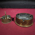 Lot 167 - Pair of Vintage Trench Art Brass Shell Casing Ashtrays Including One with Center Bullet