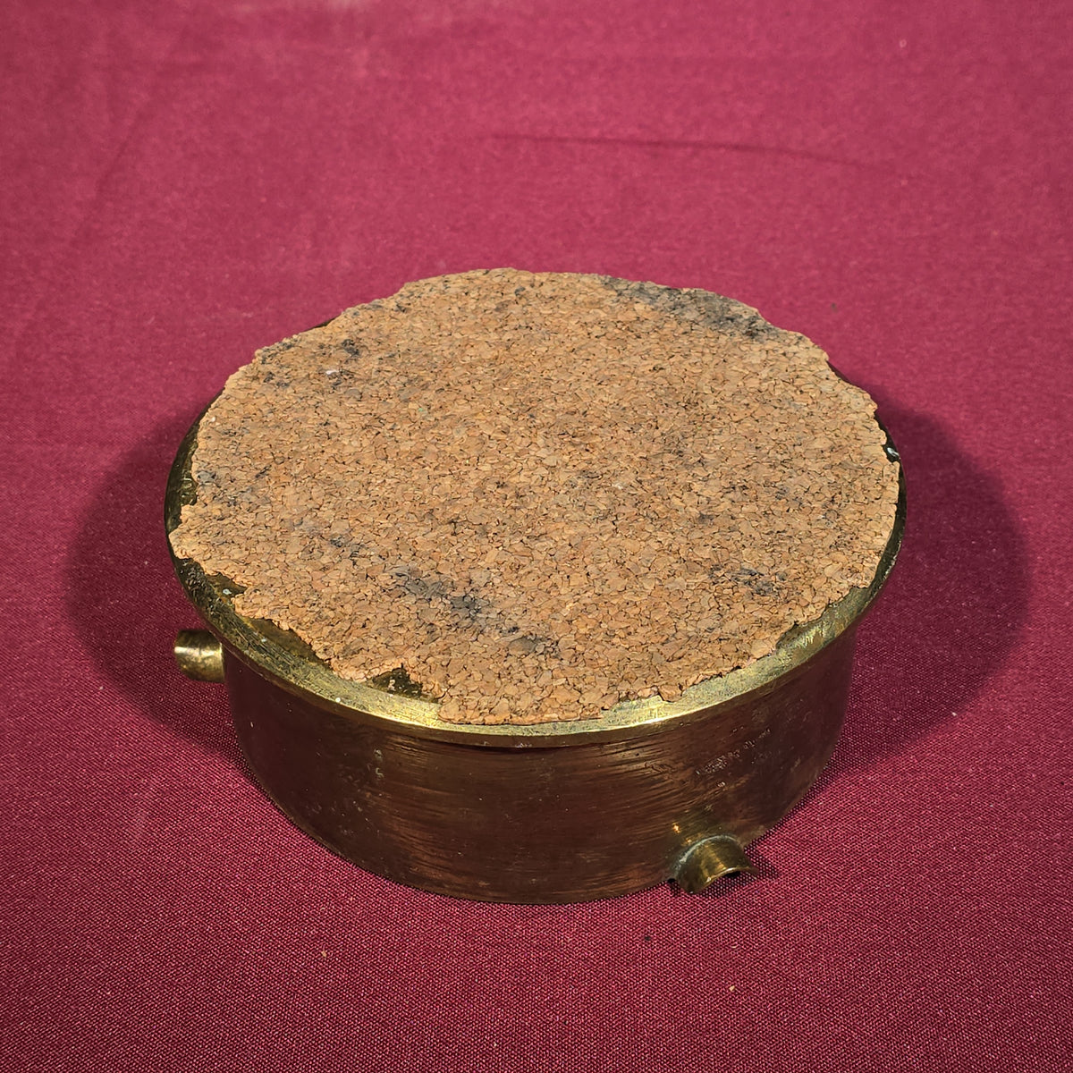 Pair of Vintage Trench Art Brass Shell Casing Ashtrays including One with Center Bullet