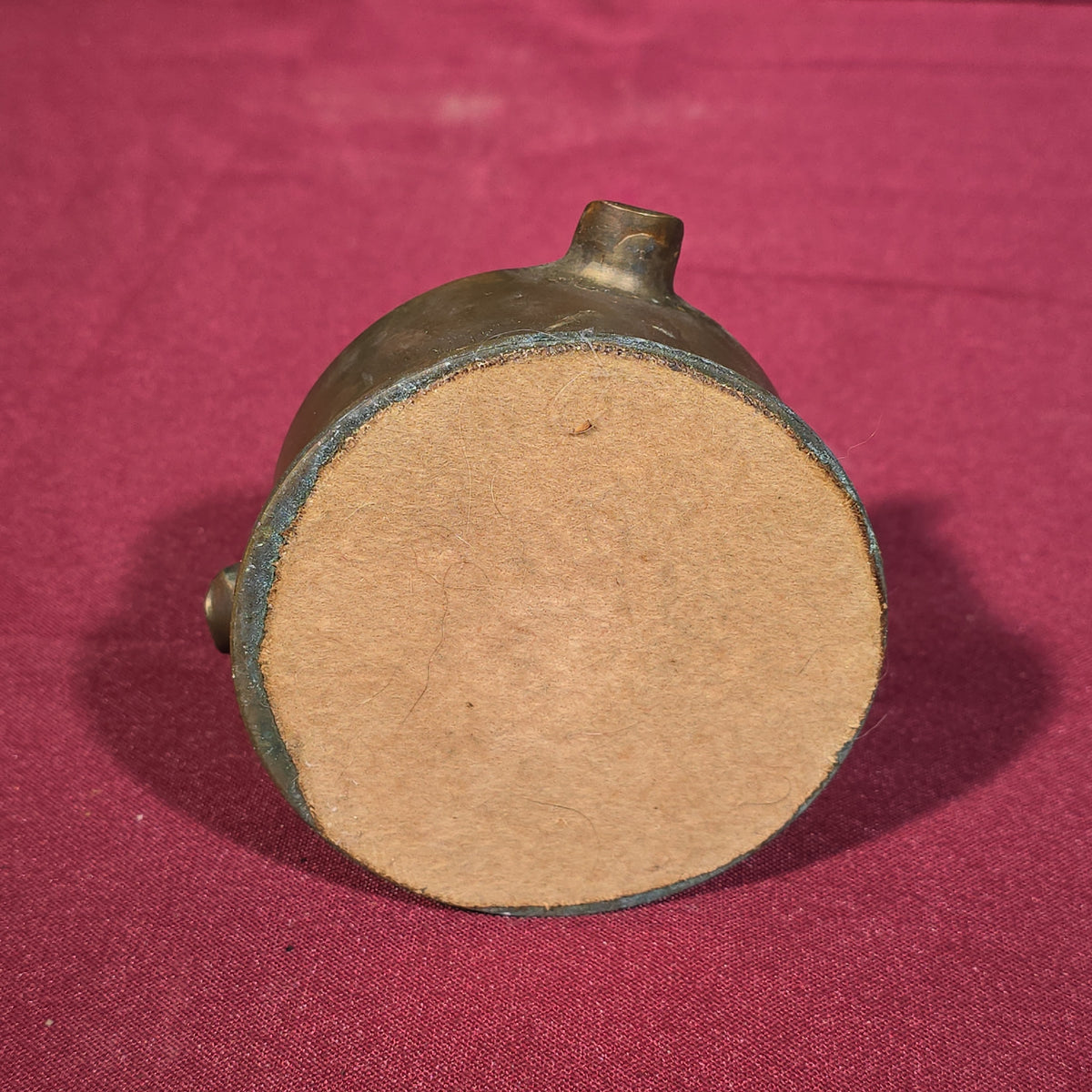 Pair of Vintage Trench Art Brass Shell Casing Ashtrays including One with Center Bullet