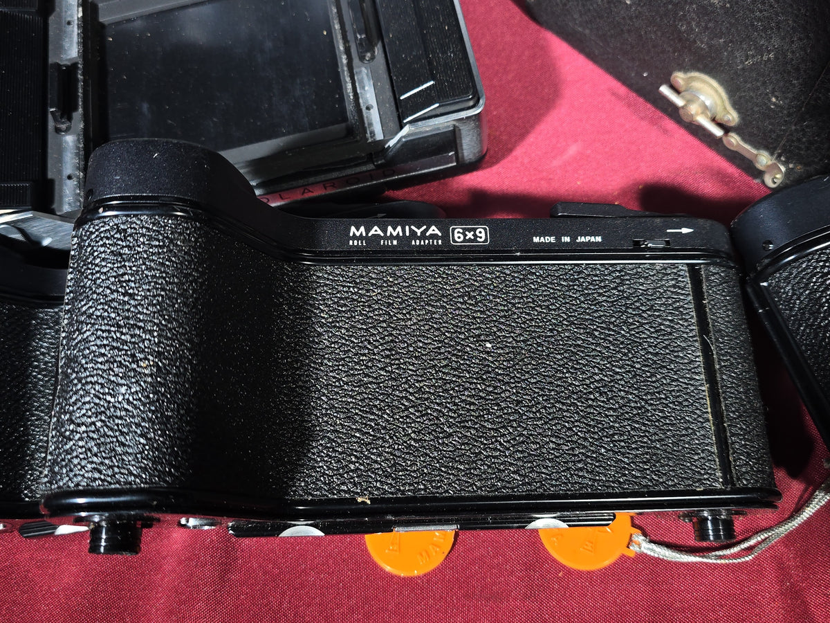 Grouping of Vintage and Antique Cameras, Lenses, and Accessories including Mamiya Universal, Mamiya Super 23, and Keystone Capri