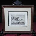Lot 141 - Antique Framed Engraving Print, "Canoes Used by the Natives of Oonalashka," Engraved for Bankes's New System of Geography, 15-1/4" W x 13-3/4" H