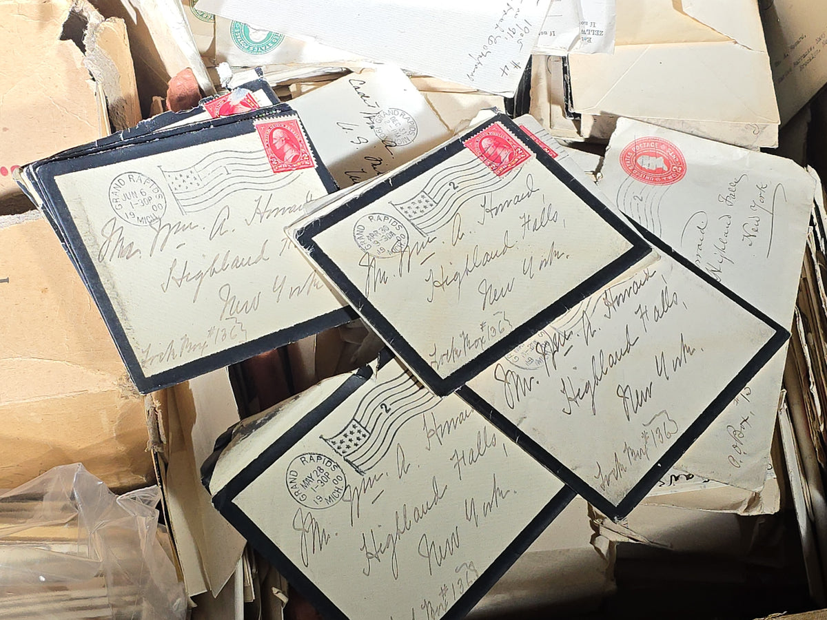 Large Antique Correspondence Archive of First Lieutenant W. A. Howard, U.S. Military Academy West Point and U.S.M.C., Circa 1901-1905, Including Grand Rapids and Indiana Railway Co. Stationery and U.S. Marine Corps Documents from Manila