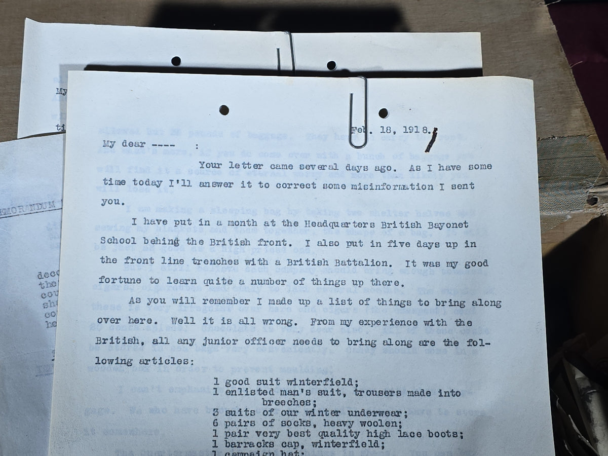 Large Antique Correspondence Archive of First Lieutenant W. A. Howard, U.S. Military Academy West Point and U.S.M.C., Circa 1901-1905, Including Grand Rapids and Indiana Railway Co. Stationery and U.S. Marine Corps Documents from Manila