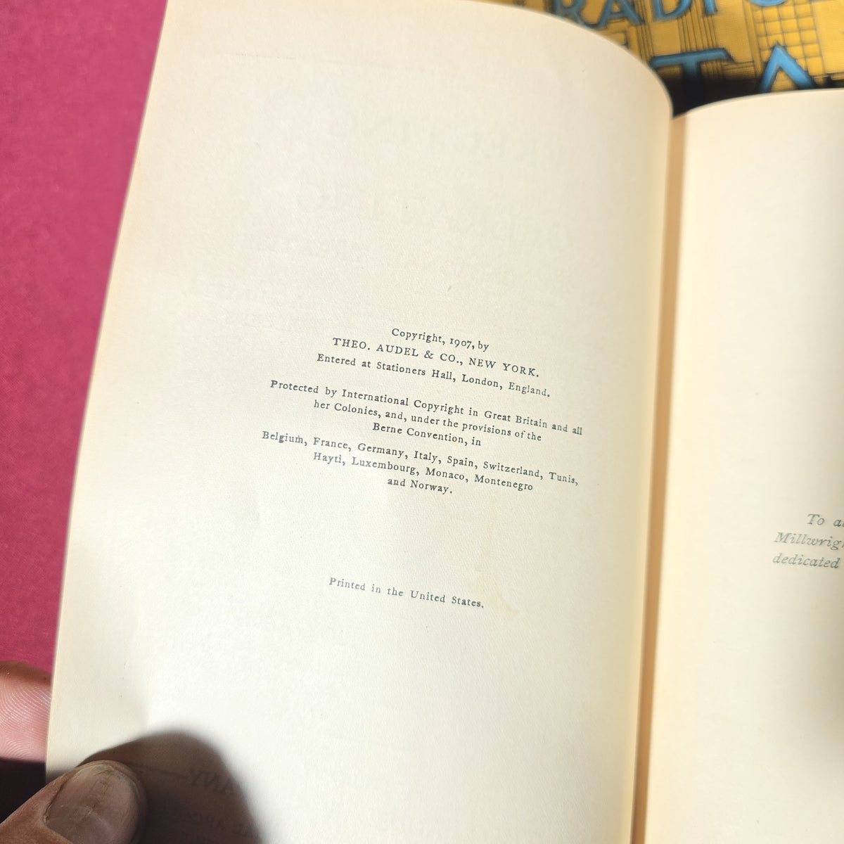 Grouping of Five Antique Books including "Erecting and Operating," "Radford's Details of Building Construction," "How to Do Things," and "Bobbie and His Goat, Billie"