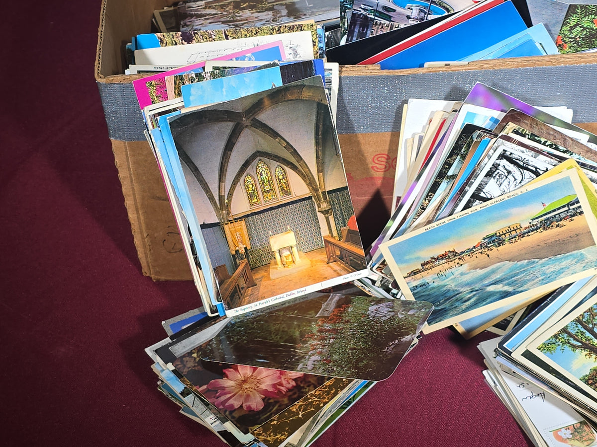Antique and Vintage Postcard Lot, Several Hundred Cards
