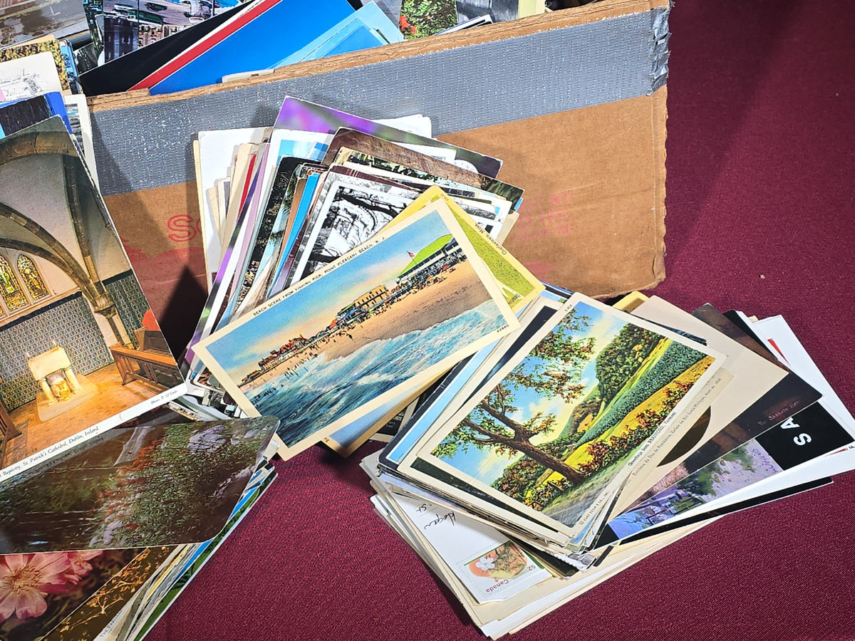 Antique and Vintage Postcard Lot, Several Hundred Cards
