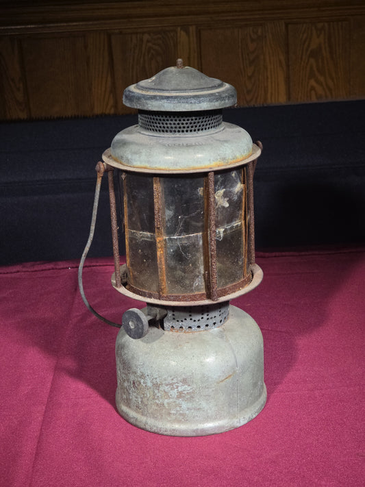Antique Coleman Lantern with Mica Globe, Manufactured by The Coleman Lamp Company, Wichita, Kansas