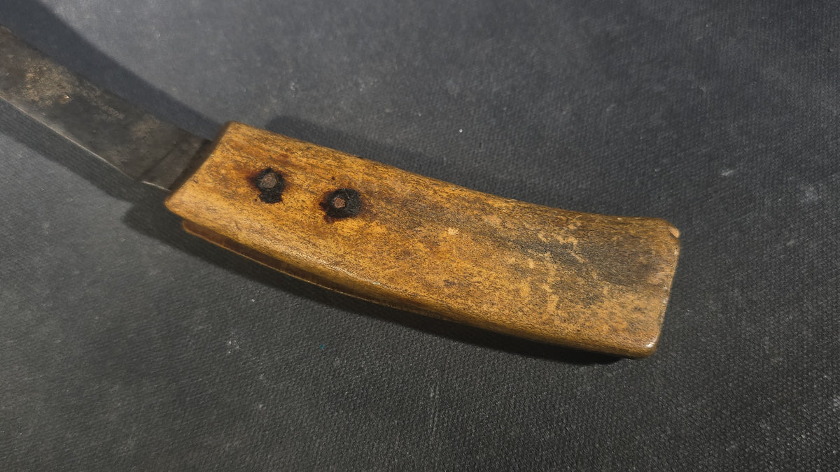 Antique Fixed-Blade Knife with Bone Handle, Blade Stamped George Wostenholm & Son, Washington Works, Sheffield, England