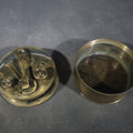 Lot 146 - Vintage Reproduction Brass Pocket Sextant with Threaded Case, Stanley London, 1911 Model