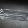 Lot 095 - Vintage Clear Crystal Rectangular Tray with Stepped Sides