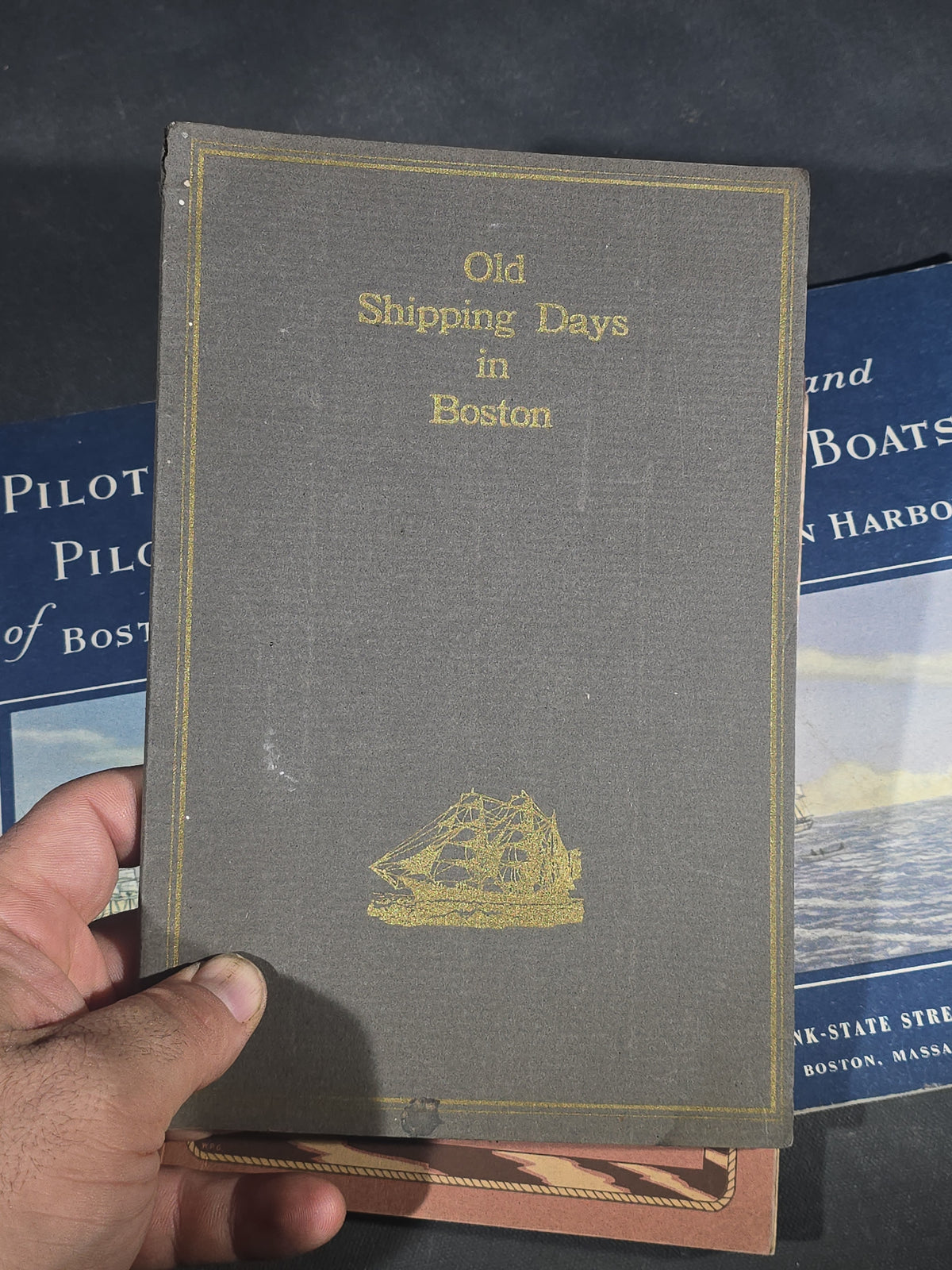 Grouping of Seven Vintage Maritime Booklets Published in Boston, Massachusetts, Including "Pilots and Pilot Boats of Boston Harbor," "Yankee Ship Sailing Cards Volume III," "Whale Fishery of New England," And "Whale Ships and Whaling Scenes"