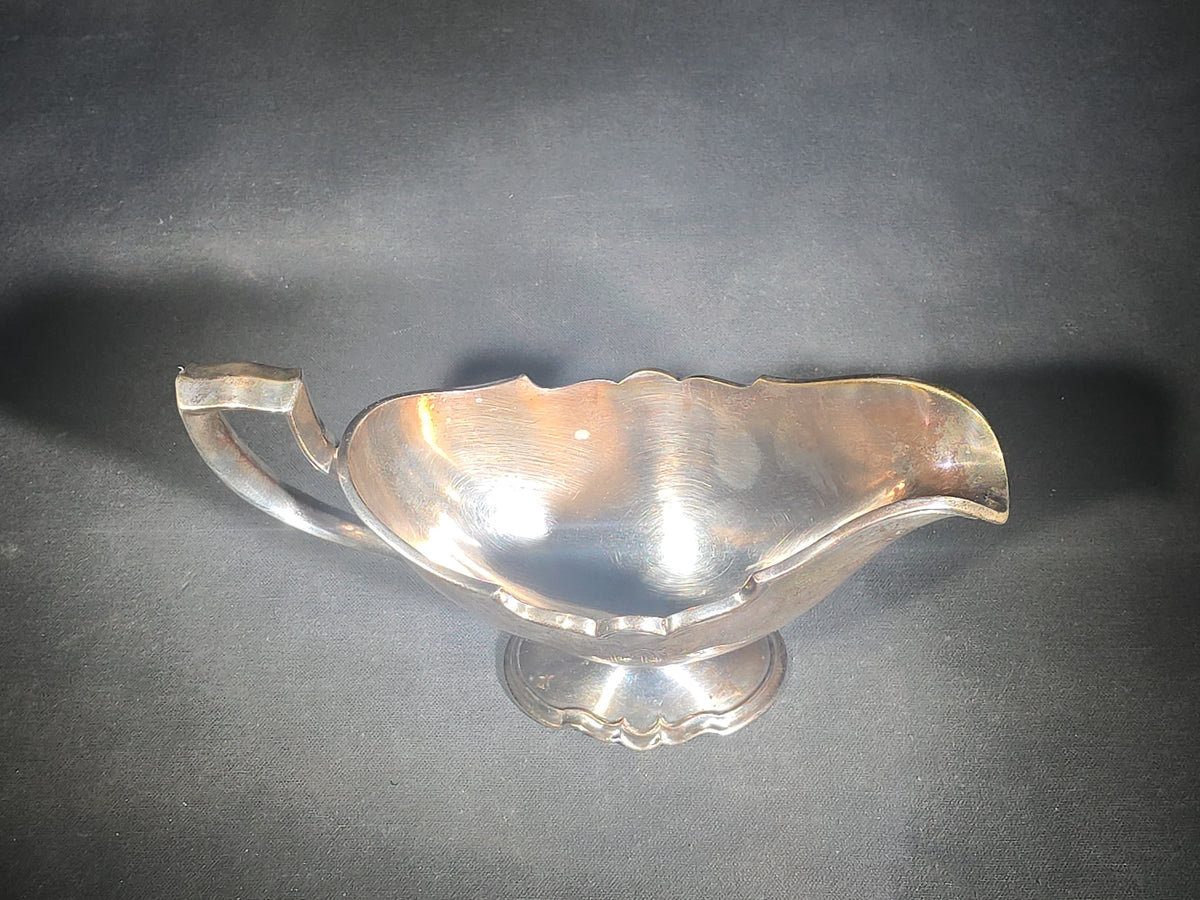 Sterling Silver Monogrammed Gravy Boat, Marked Sterling 8427