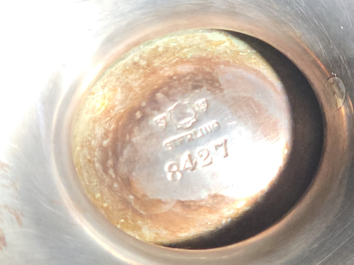 Sterling Silver Monogrammed Gravy Boat, Marked Sterling 8427