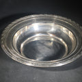 Lot 035 - Sterling Silver Pierced Bowl with Foliate Rim, Manufactured by Wallace Silversmiths, Pattern 4061-3, Weight 202 g