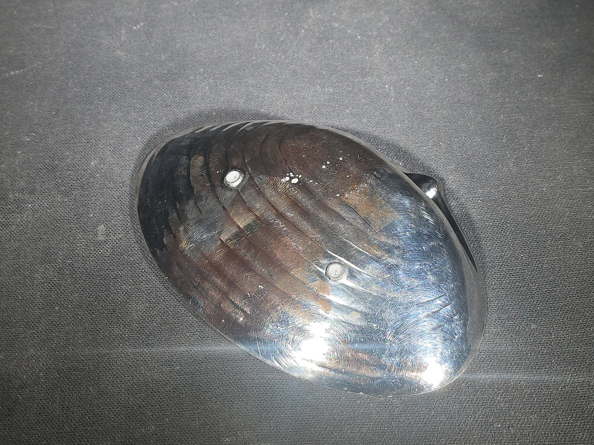 Vintage Silver-Plated Clam Shell Dish