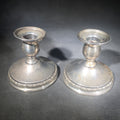 Lot 087 - Pair of Sterling Silver Weighted Candlesticks in the Prelude Pattern, Manufactured by International Silver, Model N212