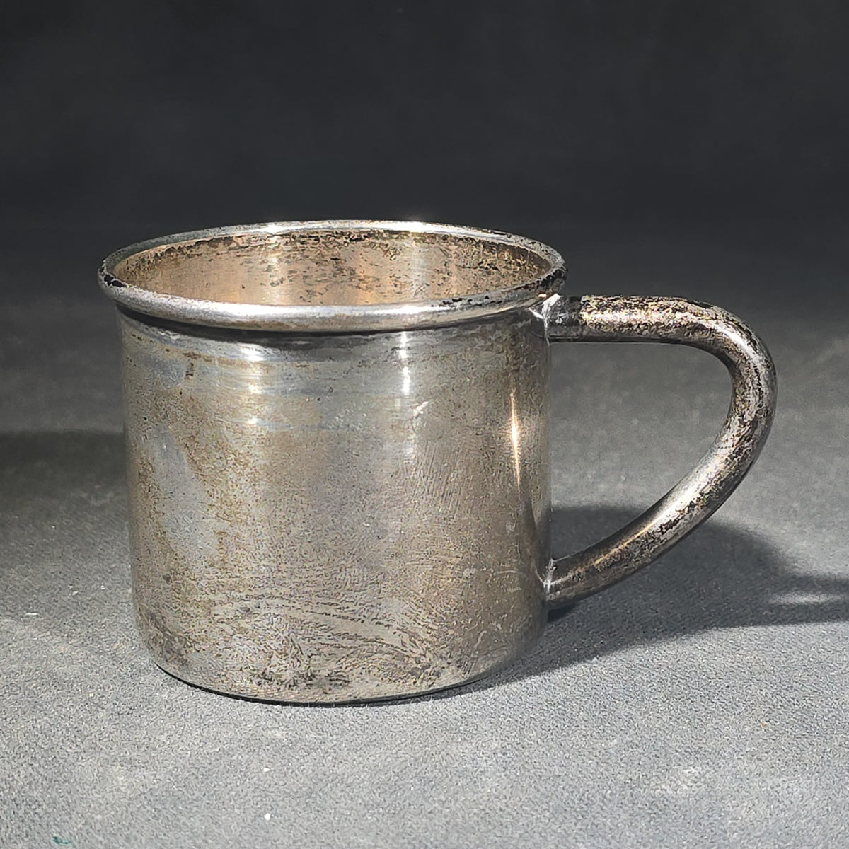 Sterling Silver Baby Cup Engraved "Rebecca," Manufactured by Lunt, Pattern No. 111