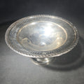 Lot 032 - Sterling Silver Weighted Pedestal Compote with Gadroon Border, Manufactured by Crosby