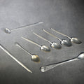 Lot 046 - Grouping of Eight Antique and Vintage Sterling Silver Pieces Including Seven Demitasse Spoons and One Letter Opener, Weight 76 g