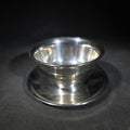 Lot 023 - Sterling Silver Footed Bowl with Attached Underplate, Manufactured by S. Kirk & Son, Pattern 177, Weight 182 g