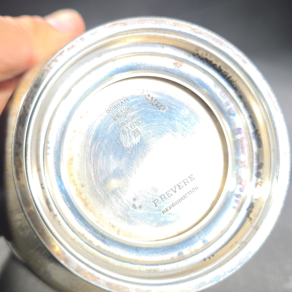 Gorham Sterling Silver Paul Revere Reproduction Footed Bowl, Pattern 41657
