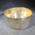 Lot 022 - Sterling Silver Floral Repousse Bowl with Gold Wash Interior, Manufactured by Geo. C. Shreve & Co., San Francisco, California, Weight 156 g