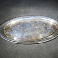Lot 025 - Gorham Sterling Silver Oval Tray with Gadroon Border, Pattern 482, Weight 152 g