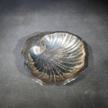Lot 067 - Sterling Silver Footed Scallop Shell Dish with Three Ball Feet, Weight 100 g