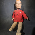 Lot 120 - Vintage Composition R.C.M.P. Mountie Doll in Red Serge Jacket, Manufactured by Reliable Toy Company, Made in Canada