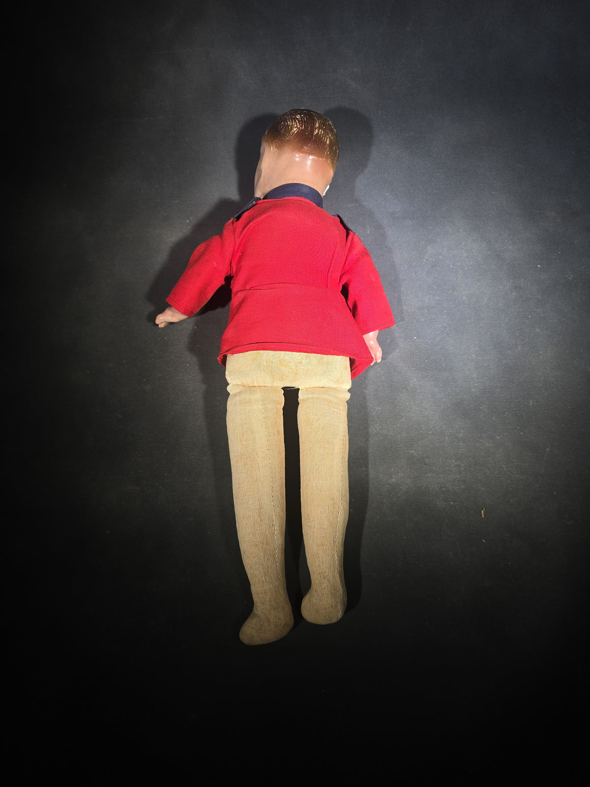 Vintage Composition R.C.M.P. Mountie Doll in Red Serge Jacket, Manufactured by Reliable Toy Company, Made in Canada