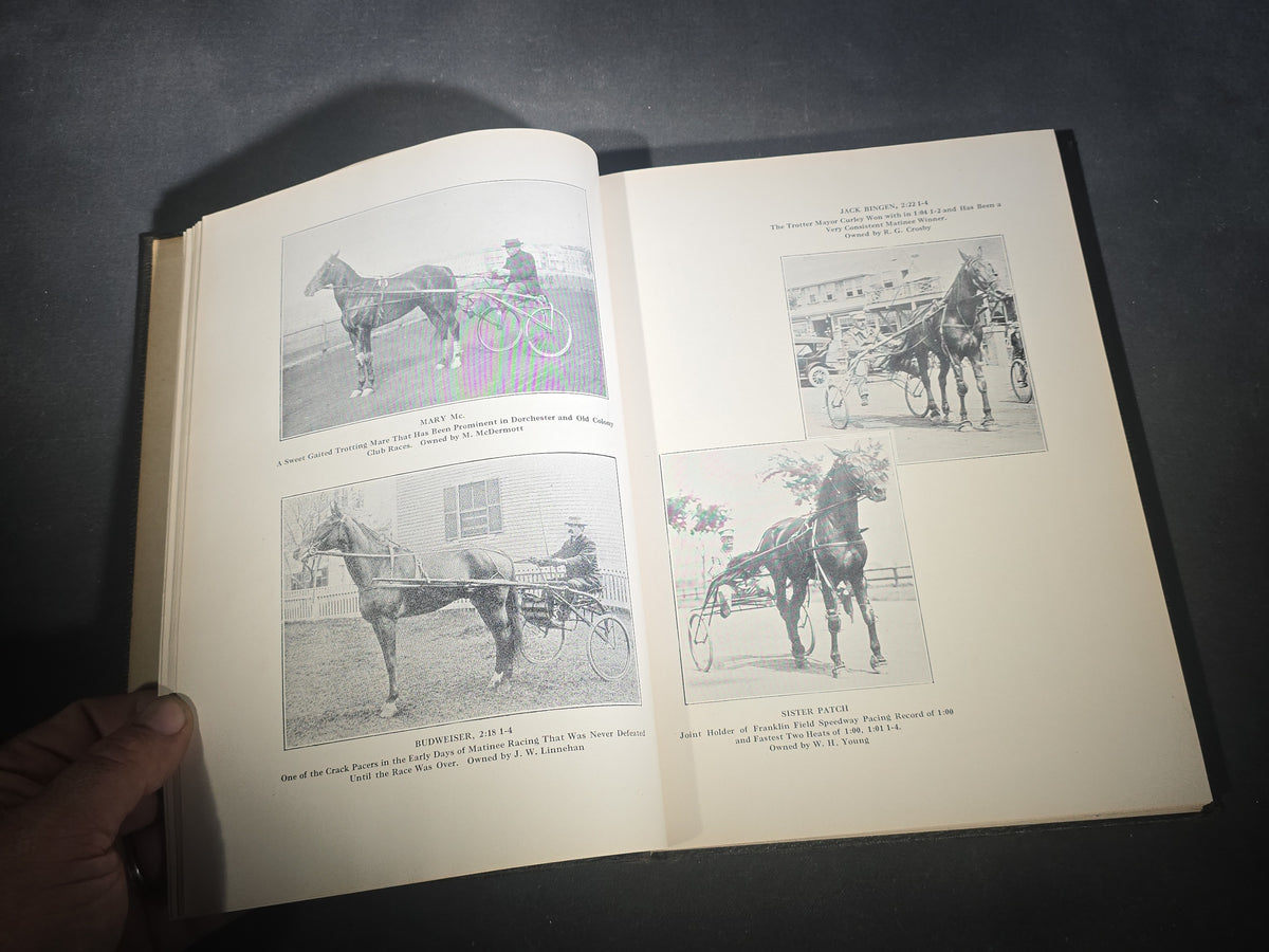 "The Driving Clubs of Greater Boston" Antique Harness Racing and Speedway Book, Edited by John W. Linnehan and Edward E. Cogswell, 1914