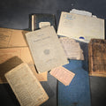 Lot 135 - Grouping of Antique and Vintage Ephemera Including "Extracts from Manual for Army Cooks" 1917, Burlington Sentinel Newspapers, Handwritten Theological Lecture Notebooks, Kiggins & Kellogg Miniature Books, and Latin Commentarius