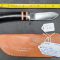 Lot 007 - Bob Dozier CTS-40cp Fixed Blade Knife with Leather Sheath
