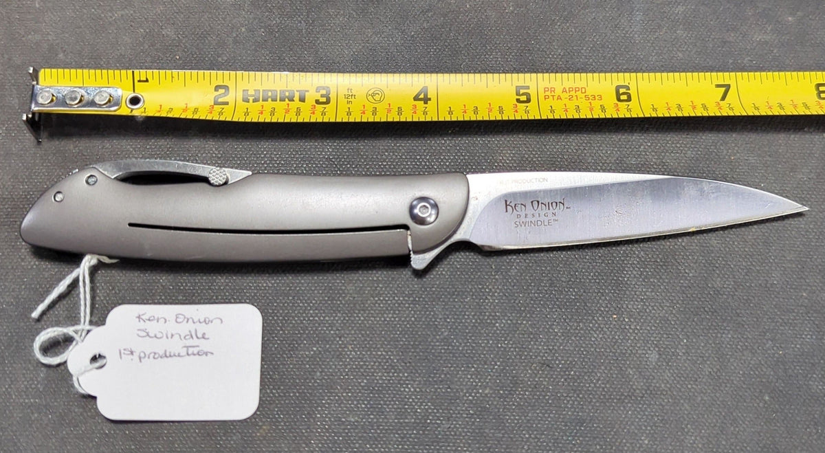 C.R.K.T. Ken Onion Design Swindle Folding Knife, First Production