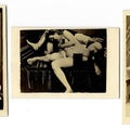 Lot 043 - Trio of Antique Carte De Visite C.D.V. Photographs Depicting Nude Couples Engaged in Sex Acts