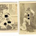 Lot 048 - Pair of Antique Carte De Visite C.D.V. Photographs Depicting Sex Acts in Studio Settings
