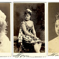 Lot 070 - Trio of Antique Carte De Visite C.D.V. Photographs of Young Women, Photographed by Mora, 707 Broadway, New York