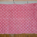 Lot 186 - Vintage Red and White Woven Wool Coverlet, 76" W x 56" H
