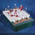 Lot 015 - Vintage Handmade Motorized Tabletop Carnival Scrambler Ride Model with Lights and Figures, 16" L