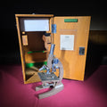 Lot 066 - Vintage Propper Microscope Model J-4-L in Wooden Case, the Lumiscope Company, No. 72222