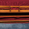 Lot 222 - Antique Oak Wall-Mounted Plate Rack Shelf, 48" L x 23" H