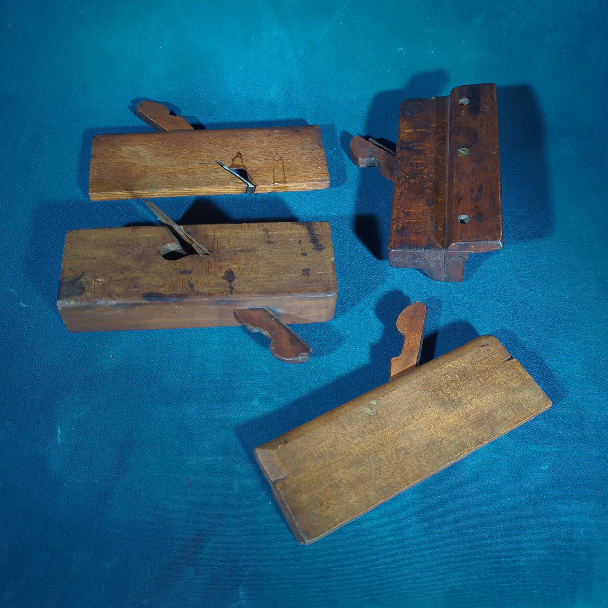Grouping of Four Antique Wooden Molding Planes