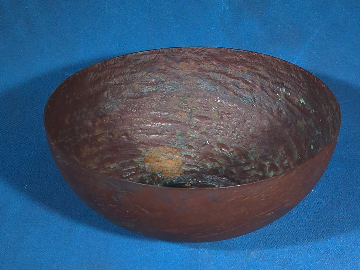Vintage Hammered Copper Bowl